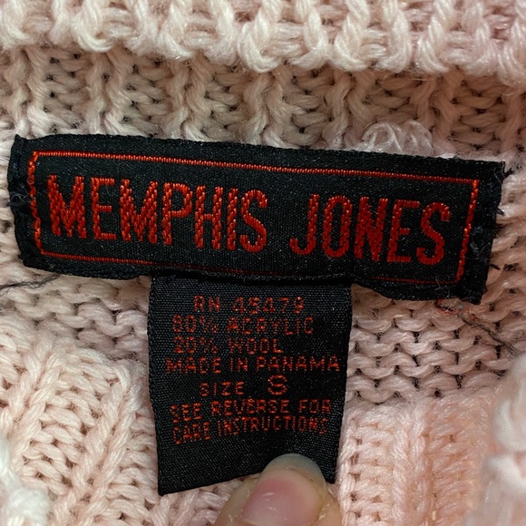 Vtg Wool Blend by Memphis Jones ‘Striped Pastels’ - Picture 7 of 13